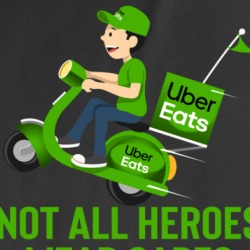 Uber Eats Not All Heroes Wear Capes Funny T Shirt 37613784