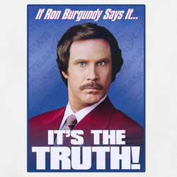 Ron Burgundy Anchorman funny Ferrell t shirt 37692