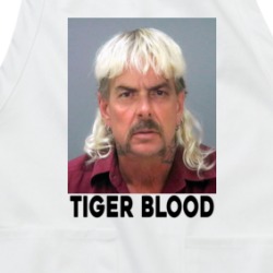 Tiger Blood Joe Exotic Charlie Sheen King Funny Parody Deepfake Apron 37711545