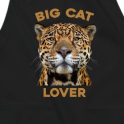 Big Cat Lover Cheetah Lion Tiger Lynx Bobcat Animal Fan Apron 37713159