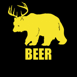 Bear + Deer = Beer funny drunk t shirt 37803