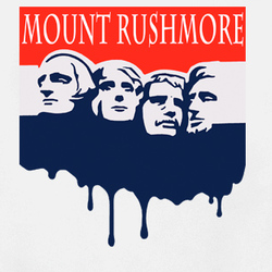 Mount Rushmore Funny Dripping USA T Shirt 37813