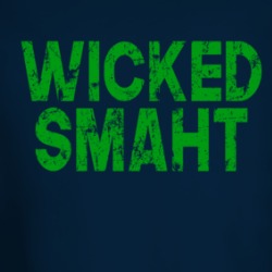 Wicked Smaht Smart Funny Boston Irish Long Sleeve 37818845
