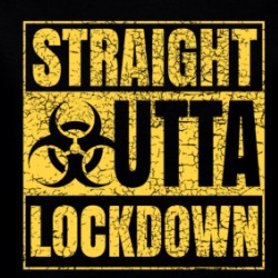 Straight Outta Lockdown Ladies T Shirt 37832050