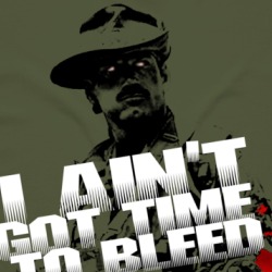 Jesse Ventura Predator Ain't Got Time To Bleed Movie Quote Fan T Shirt 37894431