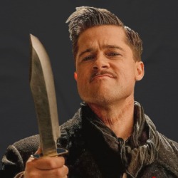 Brad Pitt The Apache Inglourious Basterds Classic Tarantino Movie Fan T Shirt 37990218