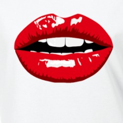 Hot Lips Funny Sexy Ladies T Shirt 38034984