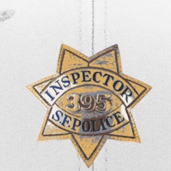 Inspector San Francisco Police Badge Desk Prop Cool Hat 38042308