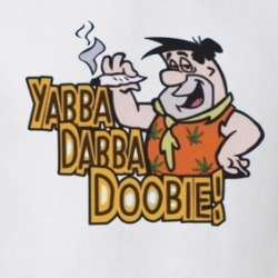 Yabba Dabba Doobie Funny Weed Quote Parody Flinstones T Shirt 38307669