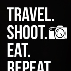 Travel Shoot Eat Repeat Funny Quote T Shirt 38339146