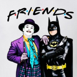 Batman Joker Friends Batman 80s Movie Classic Fan Parody T Shirt 38361276