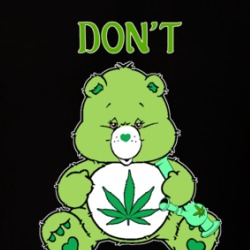 Don't Care Bear Marijuana Smoking Funny Parody T Shirt 38395568