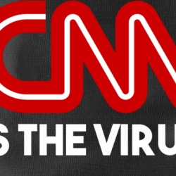 Cnn Is The Virus Parody Funny Trump Supporter Neck gaiter 38403648