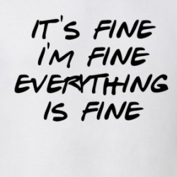 Its Fine Im Fine Everything Is Fine Funny T Shirt 38406091