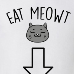 Eat Meow T Funny Parody T Shirt 38408544