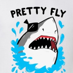 Pretty Fly For A Great White Guy Funny Shark T Shirt 38412876