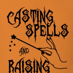Casting Spells And Raising Hell Funny Cute Halloween T Shirt 38440022