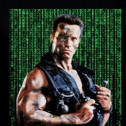 John Matrix Commando Parody Mash Up Funny Fan Ladies T Shirt 38451548