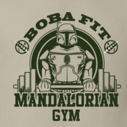 Boba Fit Mandalorian Gym Star Wars Series Fan Workout T Shirt 38452466