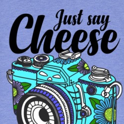 Just Say Cheese Psychedelic Camera Cute T Shirt 38454411