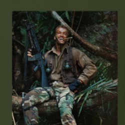 Dutch Arnold Schwarzenegger Predator Smoking A Cigar Movie Fan T Shirt 38472914