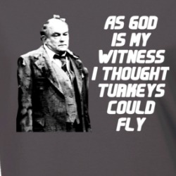 Mr Carlson As God Is My Witness Turkeys Fly Funny Wkrp Fan Ladies T Shirt 38474804