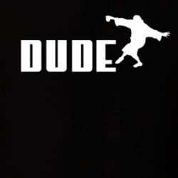 Dude The Big Lebowski Logo Parody T Shirt 38499757