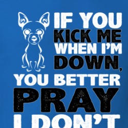 Chihuahua Kick When I'm Down Better Pray I Don't Get Up Animal Lover T Shirt 38503633