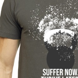 Suffer Now Thrive Later Goals Gym Workout Fitness Fan T Shirt 38505432