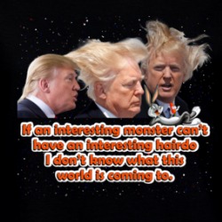 Interesting Monster Parody Bugs Trump Funny Hairdo Ladies T Shirt 38508643