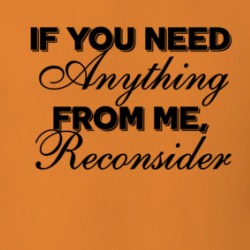 If You Need Anything From Me Reconsider Sarcastic T Shirt 38522473