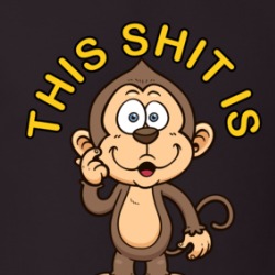 This Shit Is Bananas Funny Monkey T Shirt 38523194