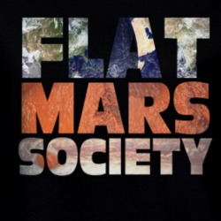 Flat Mars Society Funny Parody Ladies T Shirt 38546404