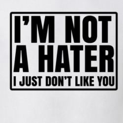 I'm Not A Hater I Just Don't Like You Sarcastic Funny T Shirt 38552855