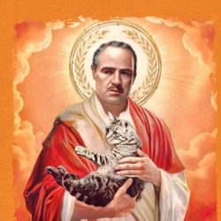 Godfather Marlon Brando Cat Fan Jesus Parody T Shirt 38552879
