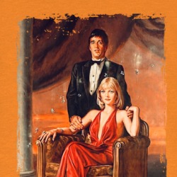 Scarface Tony Elvira Portrait Bullet Holes Movie Fan T Shirt 38555808