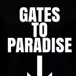 Gates To Paradise Funny Suggestive Ladies T Shirt 38561768