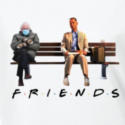 Bernie Sanders Forest Gump Meme King Funny Parody Ladies T Shirt 38582837