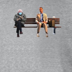 Bernie Sanders Meme Forest Gump Funny Parody Hoodie 38582843