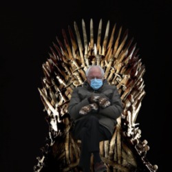 Bernie Sanders Sits The Iron Throne Game Of Thrones Parody T Shirt 38582924