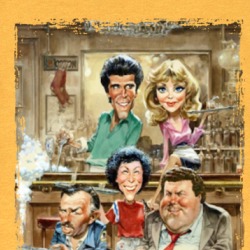 Cheers Caricature Cast Photo Popular 80s Tv Show Fan T Shirt 38592249