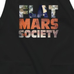 Flat Mars Society Funny Parody Apron 38597168