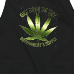 Get High On The Government's Supply Funny Weed Fan Apron 38597176