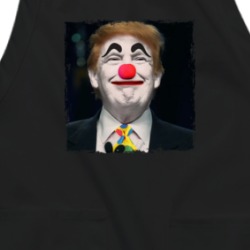 Trump Joker Funny Parody Clown Face Apron 38597204