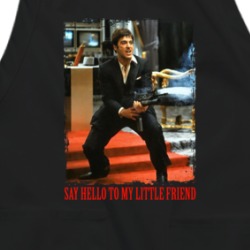 Scarface Say Hello To My Little Friend Funny Tony Montana Movie Fan Apron 38597209