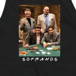 Sopranos Friends Parody Funny Tv Fan Apron 38597235