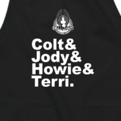 Colt And Jody And Howie And Terri Fall Guy 80s Tv Show Fan Apron 38597254