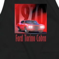 Ford Torino Cobra 1970 Fan Muscle Car Apron 38597263