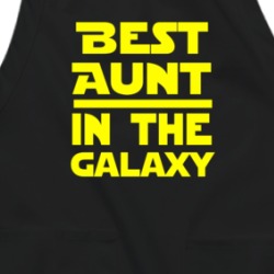 Best Aunt In The Galaxy Star Wars Themed Funny Apron 38597271