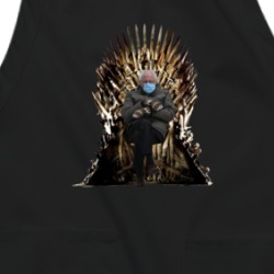 Bernie Sanders Sits The Iron Throne Game Of Thrones Parody Apron 38597315